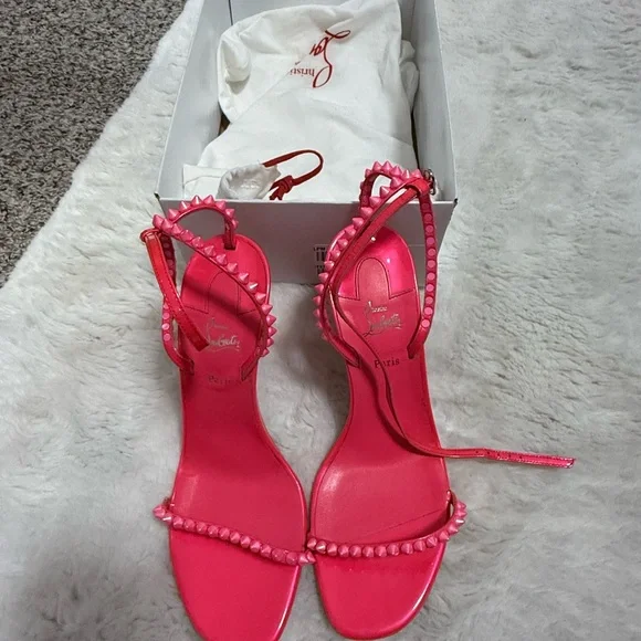 Christian Louboutin Vibrant Pink Heels - Picture 5 of 7